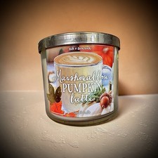 Bath Body Works Marshmallow Pumpkin Latte 3 Wick Rare