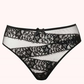 Agent Provocateur ANGELICA Brief L/4 NWT Black Orig. $145 RARE! [A]