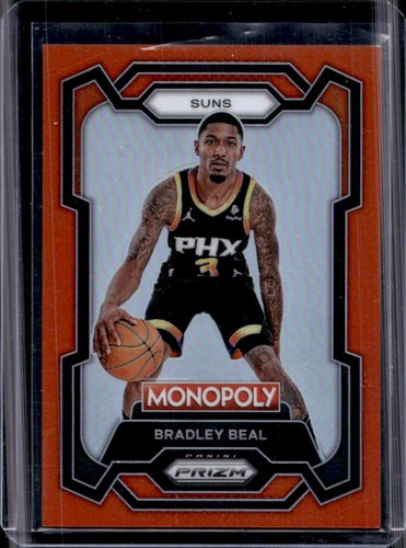 2023-24 Panini Prizm Monopoly Bradley Beal Orange #/124 Suns