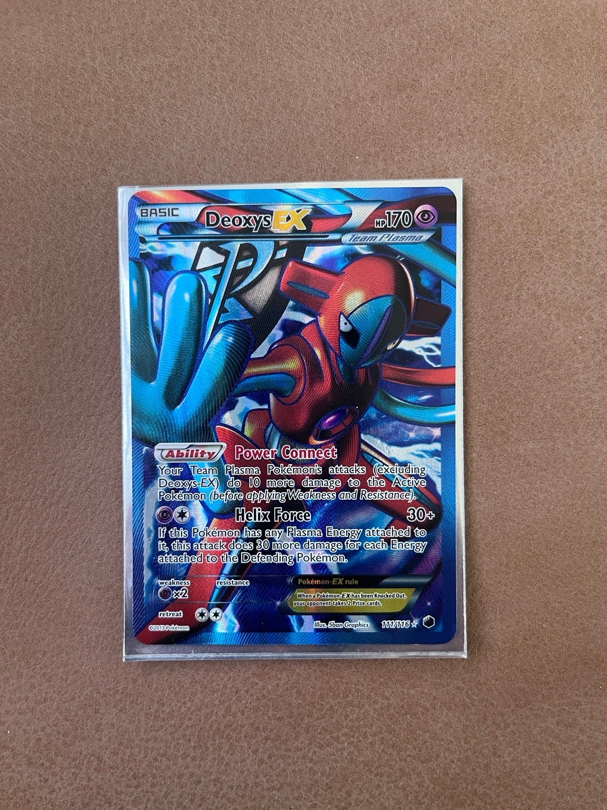 Deoxys EX (Team Plasma) (Full Art) 111/116 Plasma Freeze Holo