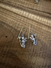 Silpada 925 Sterling Silver Pearl Snowman Earrings W1001