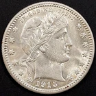 1915 D Barber Quarter! Sharp details!
