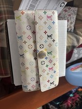 Louis Vuitton Multicolor/white Murakami Sarah Long Wallet