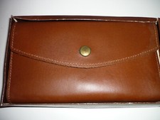 Vintage Baronet Women's Leather Wallet Clutch NOS in Box