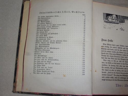 altes Kinderbuch Grimm und Bechstein Deutsche Kindermärchen 1940 21x16cm - Bild 4 von 8