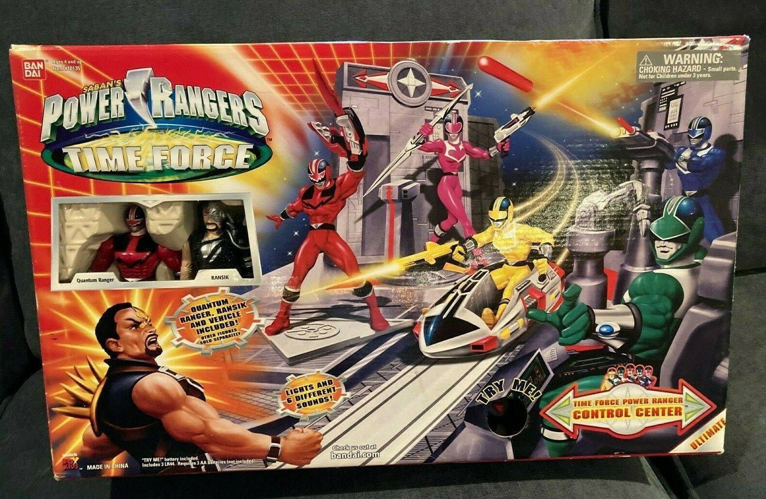 New 2001 Power Rangers Time Force Control Center With Ransik & Quantum ...