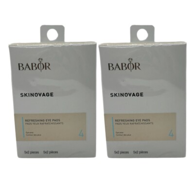 Menge Von 2 BABOR Skinovage Erfrischend Augen Bremsbeläge 5x2 Teile, Neu Ovp