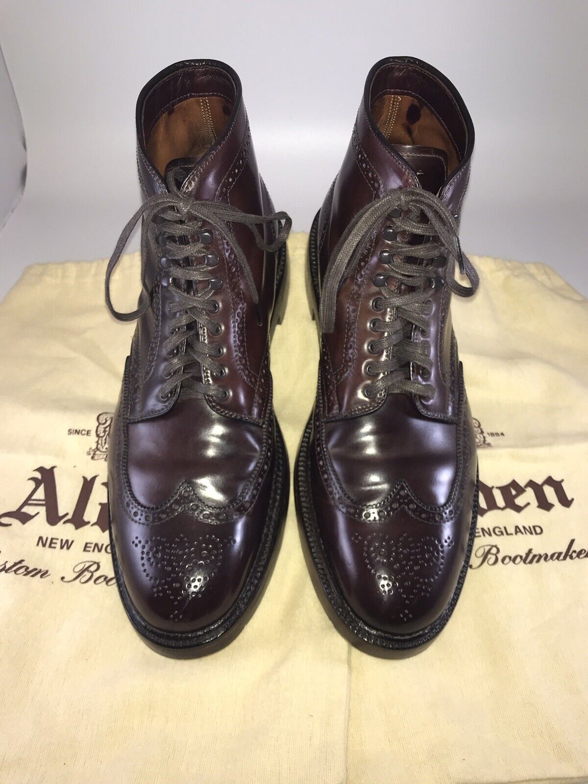 Alden 4461H Color 8 Shell Cordovan Wing Tip Boot