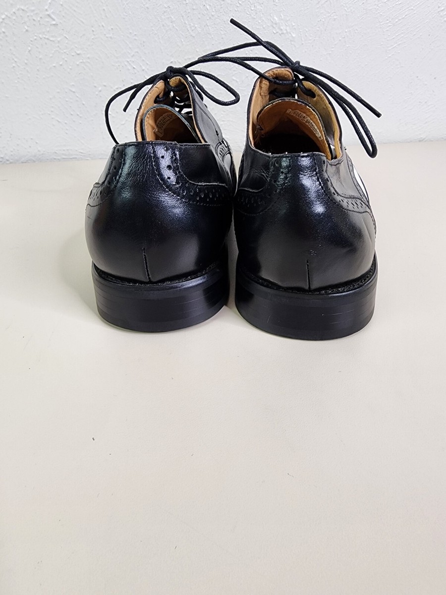 La Milano Men\'s Leather Black White Lace Up Wing Tip Italy Dress Shoes Size 12 La milano leather mens sz 13 black white lace up wing tip  main image 3