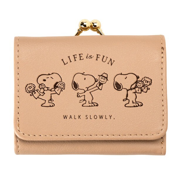 PEANUTS] Snoopy compact wallet (embossed/aligned) From JP NEW | eBay