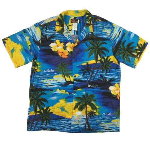 Ali'i Fashions Hawaiian Mens Shirt Floral Palm Tr… - image 1