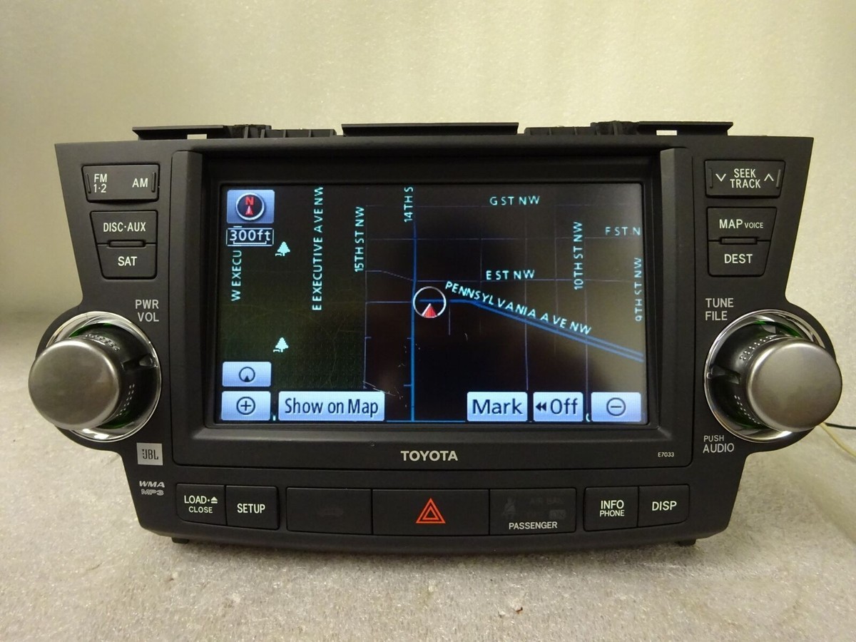 2011-2013 Toyota Highlander OEM GPS Navigation System 6th Gen