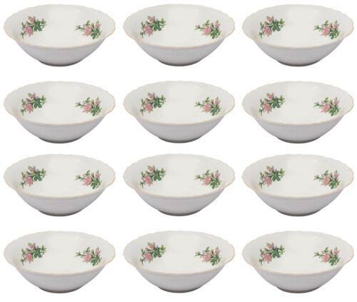 12 Piece Cereal Bowls Porcelain Floral Pasta Fruits Salad Soup Serving Bowl 5" - Picture 1 of 1