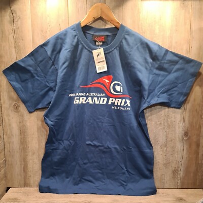 Vintage 2001 Australian Grand Prix Blue T-Shirt Australia
