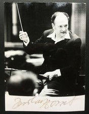 Milan Horvat Signed Photo 1960s / Autographed Croatian Conductor