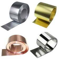 1M 304 Stainless Steel Sheet Brass Foil Pure Copper Roll Iron Metal Plate Strip