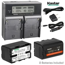 2 x BP-U30 Battery & LCD Dual Charger for Sony PMW-150 PMW-150P PMW-160 PMW-200 