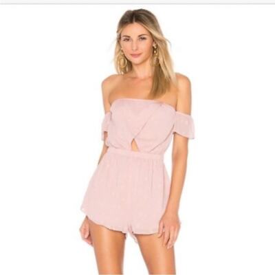 Superdown Revolve Aviana Off Shoulder Star Romper