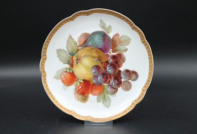Rosenthal Sammel Obstteller Goldrand 20er 30er Jahre Porzellan Vintage Ø 22,5 cm