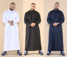 Men's Muslim Nehru Collar Eid Thobe TruClothing