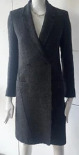 Zadig & Voltaire Manon BF Deluxe womens Wool Blend Long Coat  Jacket Size M