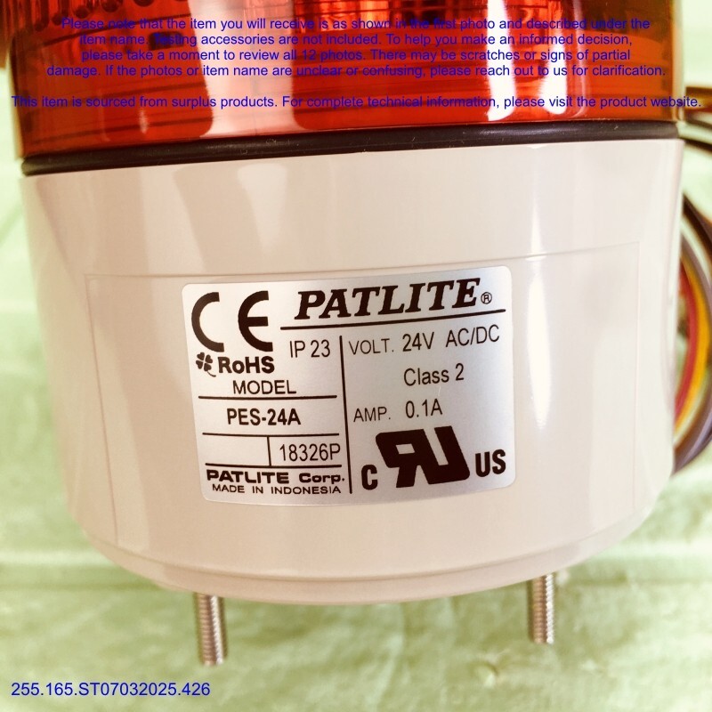 PATLITE PES-24A-R 赤色警告灯 24V Patlite PES-24A-R 24V, Red Signal Lamp-NEW in BOX as photos, SN