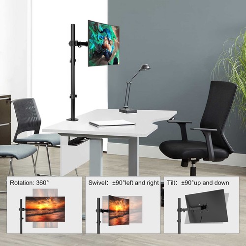 Monitor Arm mit Laptop Halterung Volleinstellbar für 13-27 Zoll LCD LED Bilds... - Bild 4 von 7