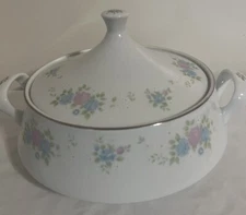 Prestige China Garden Covered Lid Casserole Vegetable Soup Tureen Jian Shiang