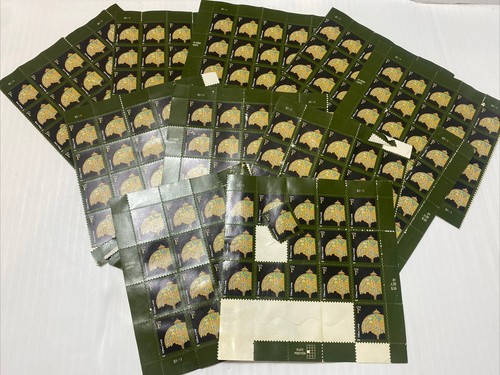 Tiffany Lamp Pane of 1 Cent Stamps Stamps On Sheet 10 Sheets of 20 - 196 stamps - Picture 3 of 5