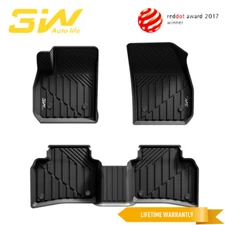 3W Floor Mats Fit for Cadillac XTS 2013-2019 TPE All Weather Car Floor Liner