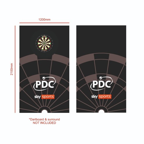Dart Board Surround Wall Graphic 1200mm wide - Picture 4 of 6