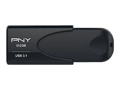 PNY Attaché 4 3.1 USB-Stick 512GB - Schwarz (FD512ATT431KK-EF)