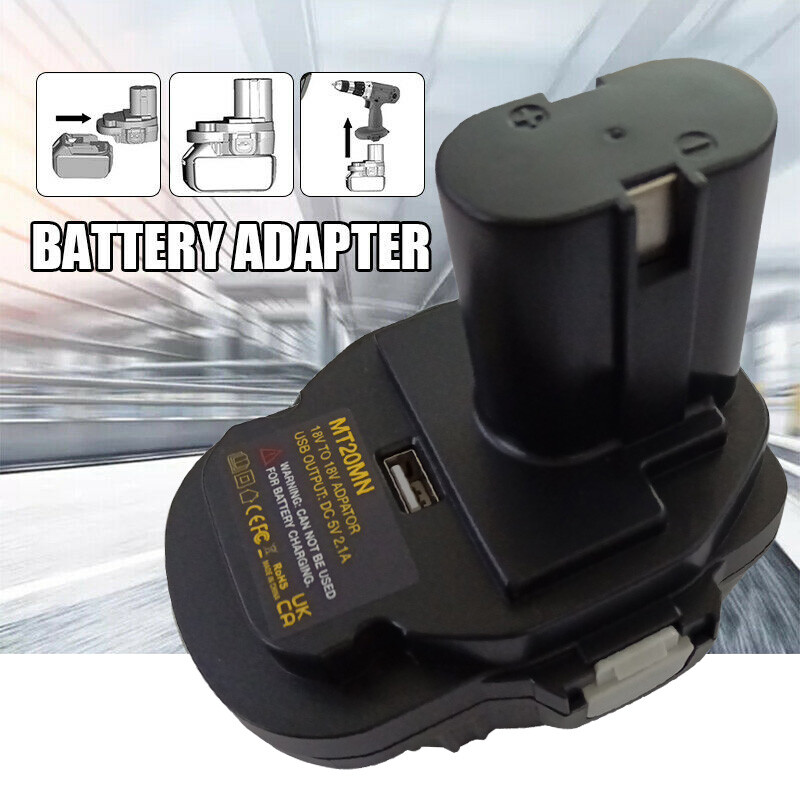 for Makita 18V Li-Ion Battery Adapter Convert to For 18V Ni Cordless Power  Tool