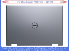 New For Dell Inspiron 7420 7425 Laptop Rear Top Lid LCD Back Cover A Shell