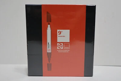 Royal Talens 9pk Pantone Dual Tip Artist Markers Refillable Ink Warm Red NEW Art
