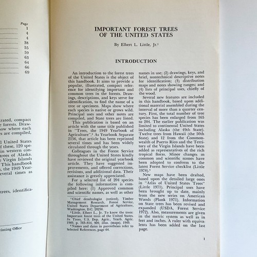 Important Forest Trees of the US Agriculture Handbook No 519 June 1978 - Picture 5 of 19
