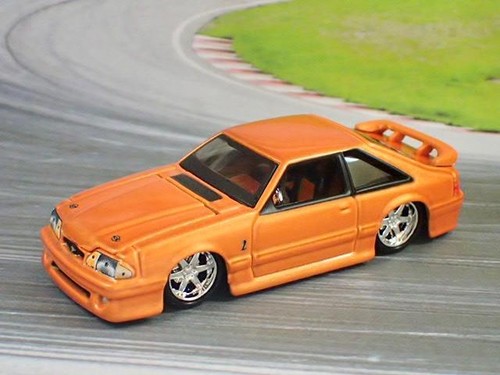 Slammed 1993 93 Ford Mustang 5.0L V8 SVT Cobra 1/64 Scale Limited Edition O