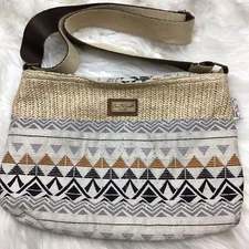 Sun N Sand Aztec Southwestern Weave Purse Beach Summer Shoulder Bag Purse