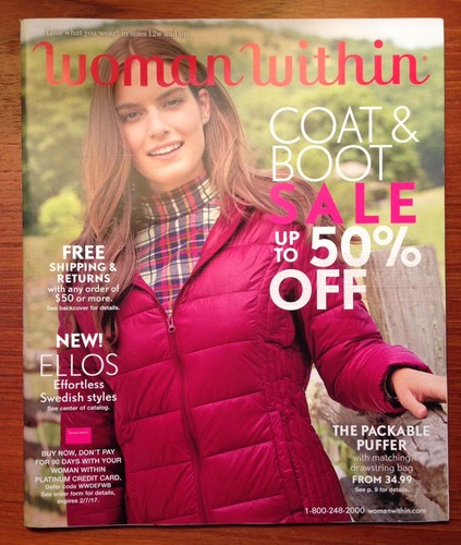 WOMAN WITHIN Plus-Size Women's Fashion u0026 Accecssories CATALOG 2016-Coat u0026  Boot | eBay
