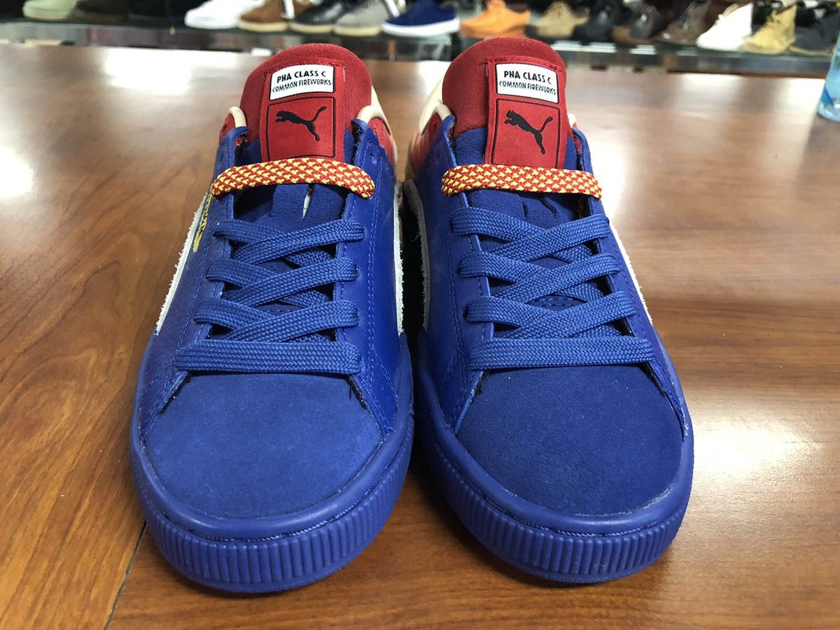 RED MOON STORMY BLUE(Pherrow's)　バックル Boy's Puma 385123-01 Suede Layers Firecracker Jr BRAND NEW