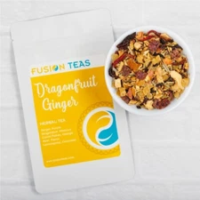 Dragonfruit Ginger Herbal Tea - Premium Loose Leaf - Fusion Teas
