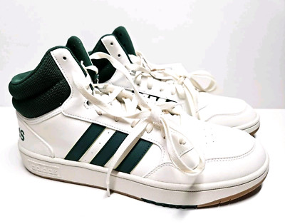 Adidas HOOPS 3.0 MID Green White IG5570 Men's Size 11 New!