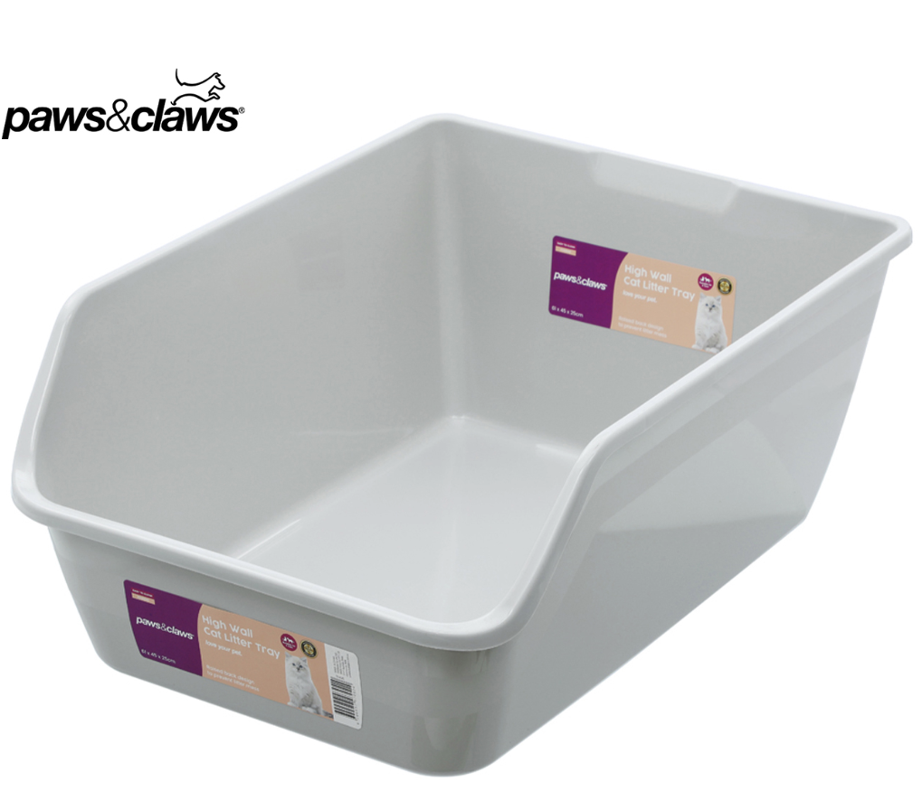 Deep Cat Litter Tray Large High Toilet Wall Pet Raised Box Randomly
