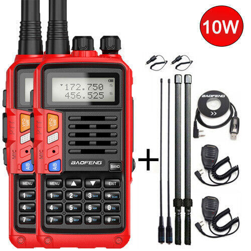 BAOFENG 136-174MHZ TRI-BAND WALKIE TALKIE TWO WAY RADIO FM HAM LONG RANGE RADIOS - Afbeelding 36 van 37