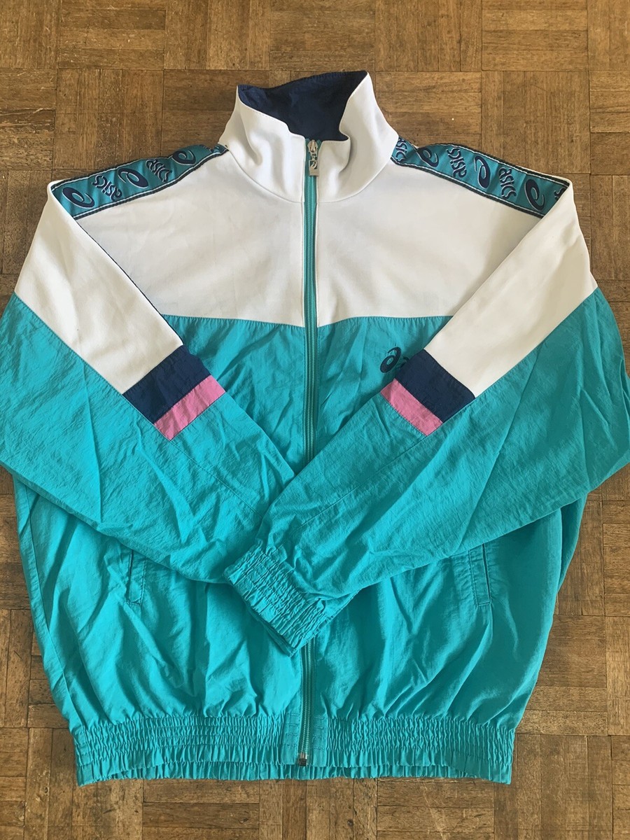 Vintage 90s Asics Track Jacket Size S UK