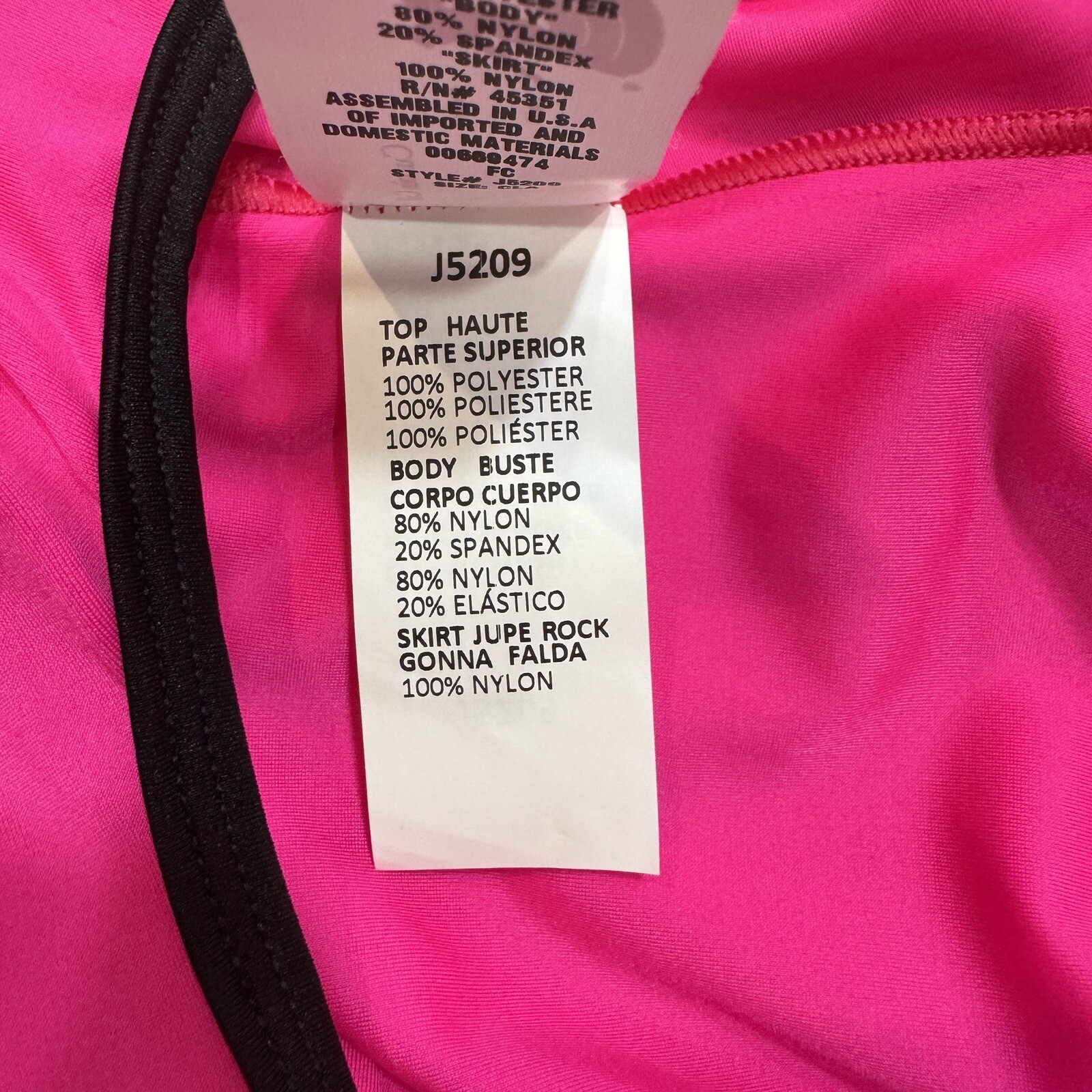 CURTAIN CALL Dance Dress Costume Girls Size CLA Pink Black Leotard Barbie-Core