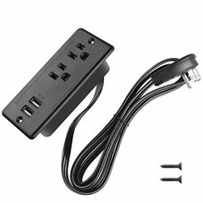 Recessed Power Strip Flat Plug Desk Outlet With Usb Etl Listed Conference Recess