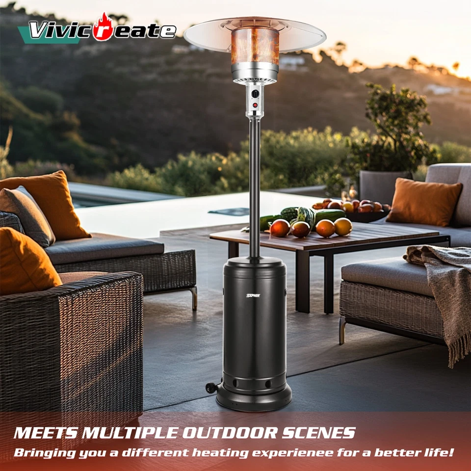 Vivicreate 48000 BTU Calentador de Patio Jardín Restaurante Fiesta Hotel Club Calentador Foto 4 de 4