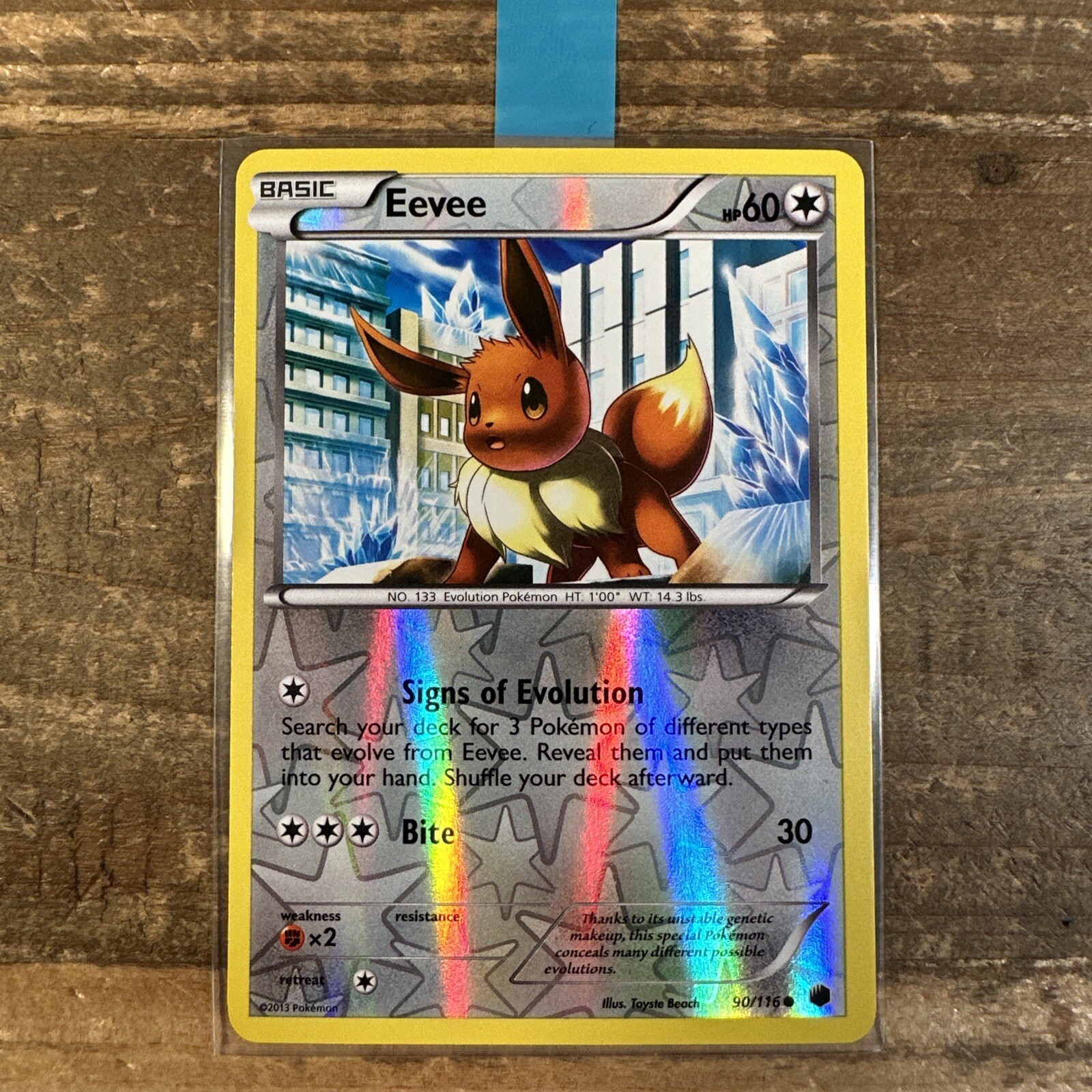 Eevee (Reverse Holo) 90/116 Plasma Freeze (2013) Pokemon TCG - NM