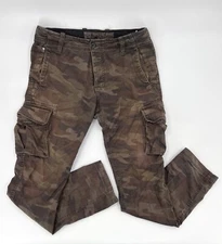 Fishbone Pants Mens 33 Camouflage Cargo Pockets Utility Chino K361 YEAH R.Me